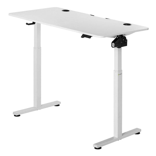 Elektrisch verstellbarer Schreibtisch 120x60 cm Weiss