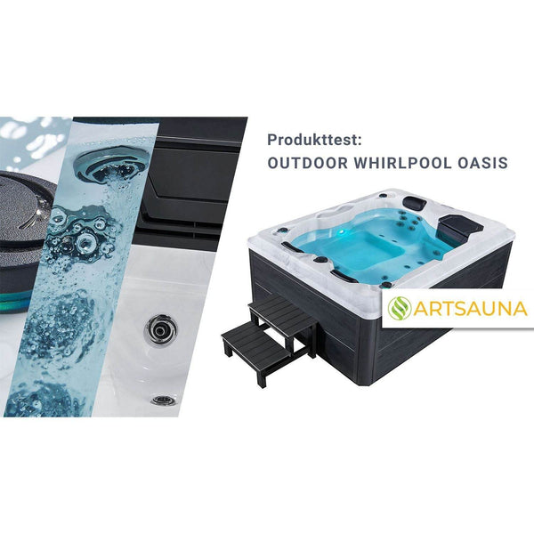 Outdoor Whirlpool Oasis mit LED Massagedüsen