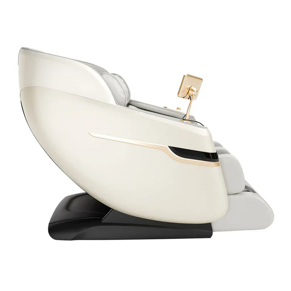 Massagesessel Naxos Bluetooth & Heizung Weiss Hellgrau