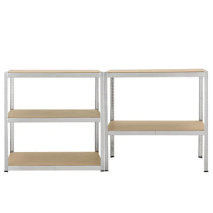2er Set Lagerregal Schwerlastregale "Basic" 180 x 90 x 40 cm