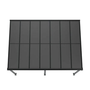 Terrassendach Borneo 4 x 3 m dunkelgrau