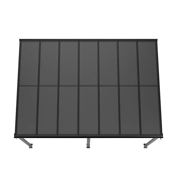 Terrassendach Borneo 4 x 3 m dunkelgrau