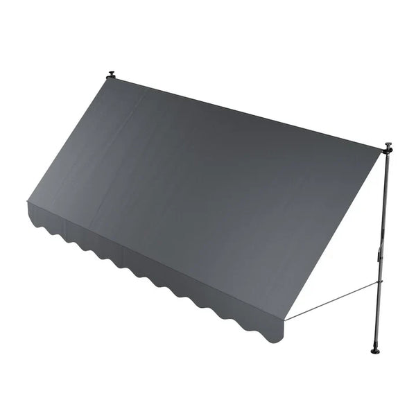Klemmmarkise Kapstadt 400x120 cm Grau
