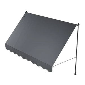 Klemmmarkise Kapstadt 300x120 cm Grau