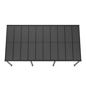 Terrassenüberdachung Dach Borneo 6x3 m Grau