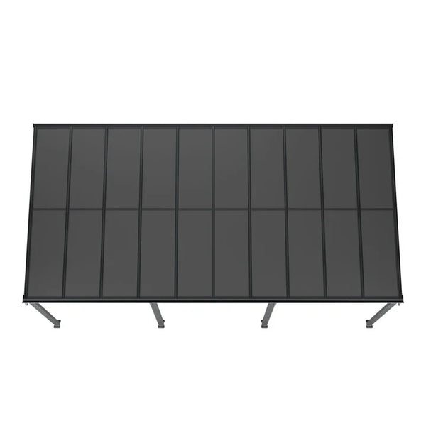 Terrassenüberdachung Dach Borneo 6x3 m Grau