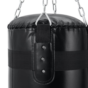 Boxsack 30kg mit 4-Punkt Stahlkette und Karabinerhaken