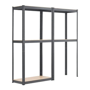 Lagerregal Easy 2er Set 160 x 80 x 40 cm Grau