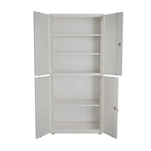 Aktenschrank Büroschrank aus Metall Weiss