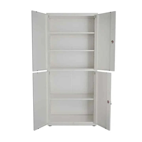 Aktenschrank Büroschrank aus Metall Weiss