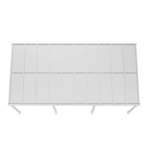 Terrassenüberdachung Terrassendach Borneo 6x3 m Weiss