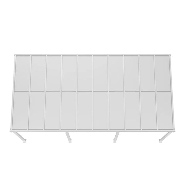 Terrassenüberdachung Terrassendach Borneo 6x3 m Weiss