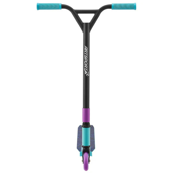 Stunt Scooter Retro Purple in Blau Lila Trick Roller mit 360° Lenkung
