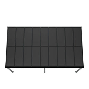Terrassenüberdachung Terrassendach Borneo 5,5x3 m Grau