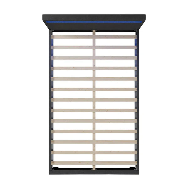 LED Polsterbett Verona 120 x 200 cm grau