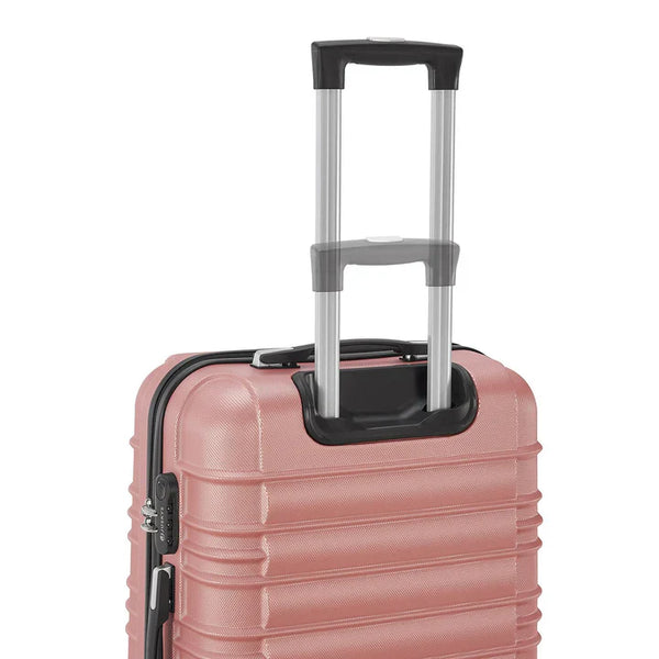 Hartschalen Kofferset Rom - Rosa 4-teiliges Set mit schlagfester ABS-Hartschale und 360° Rollen