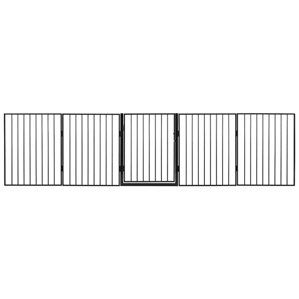 Metall Kaminschutzgitter 300 cm mit Tür und Befestigungsmaterial