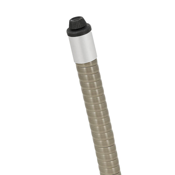 Eckiger Polyrattan Gartentisch Yoro 80x80 cm Grau