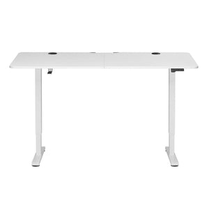 Elektrisch verstellbarer Schreibtisch 140x60 cm in Weiss