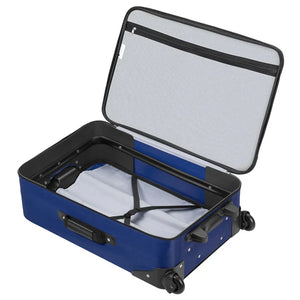 Trolley Kofferset Athen - Blau 5-teiliges Set mit 2 Trolleys, Umhänge- und 2 Kosmetiktaschen