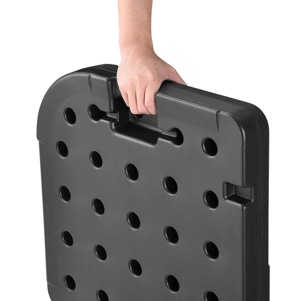 Schirmgewicht 4er Set Quad befüllbar bis 80kg aus HDPE schwarz