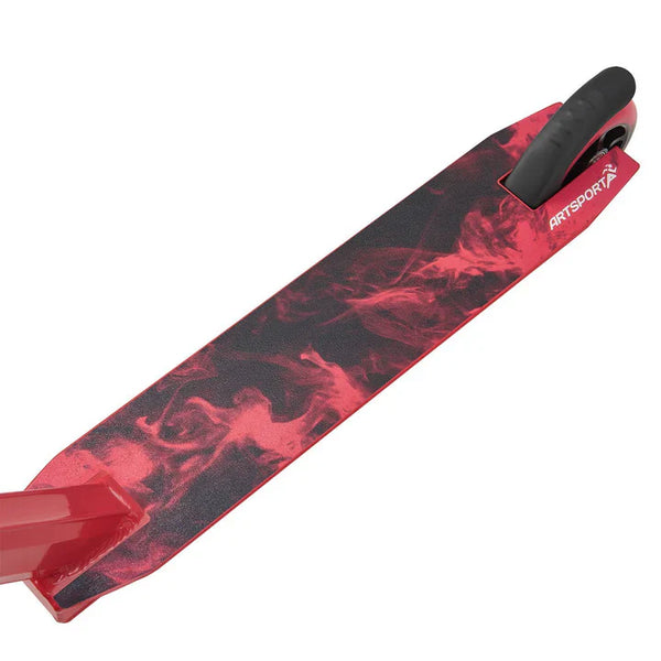 Stunt Scooter Red Smoke in Rot Schwarz Trick Roller mit 360° Lenkung