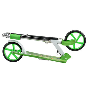 Cityroller Scooter mit XXL Rädern, Fußständer Hinterradreibungsbremse