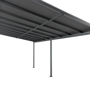Terrassenüberdachung Terrassendach Borneo 5,5x3 m Grau