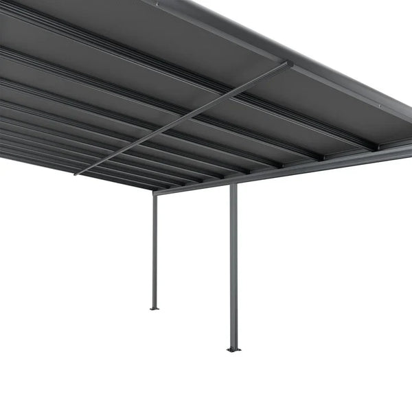 Terrassenüberdachung Terrassendach Borneo 5,5x3 m Grau