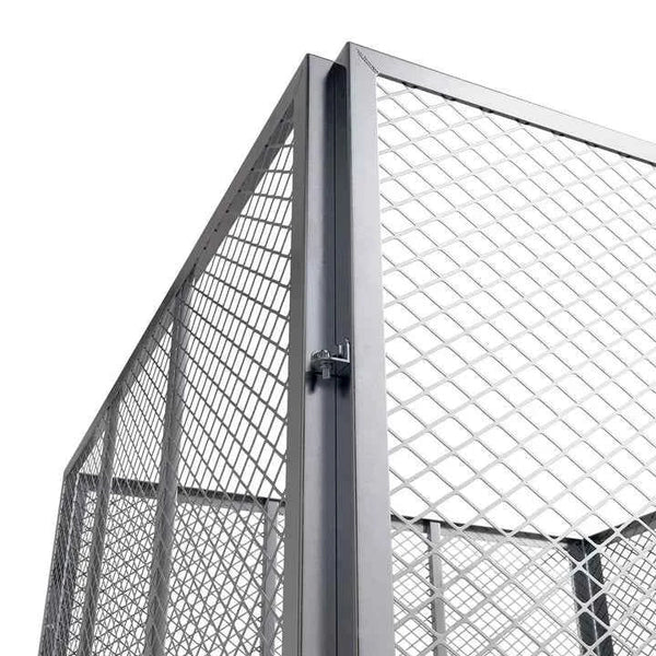 Metall Komposter für Gartenabfälle 450L Silber