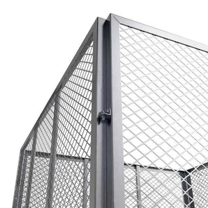 Metall Komposter für Gartenabfälle 800L Silber