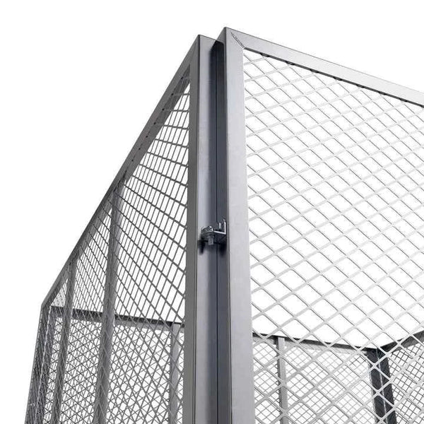 Metall Komposter für Gartenabfälle 800L Silber