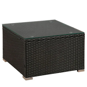 4-teilig Polyrattan Lounge Sitzgarnitur Punta Cana L schwarz