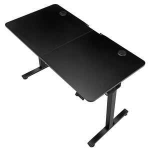 Elektrisch verstellbarer Schreibtisch 120x60 cm Schwarz