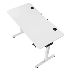 Elektrisch verstellbarer Schreibtisch 120x60 cm Weiss