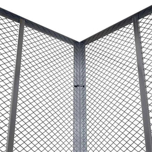Metall Komposter für Gartenabfälle 450L Silber