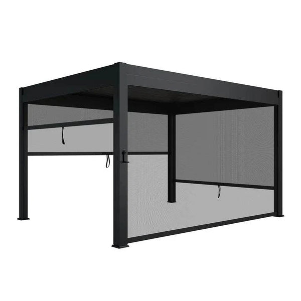 Pergola Lamellendach Tahiti 3x4 m mit verstellbaren Lamellen Anthrazit