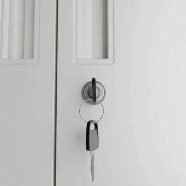 Aktenschrank Büroschrank aus Metall Weiss