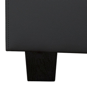LED Polsterbett Paris mit Lattenrost 160x200 cm - schwarz
