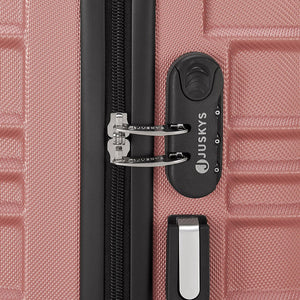 Hartschalen Kofferset Rom - Rosa 4-teiliges Set mit schlagfester ABS-Hartschale und 360° Rollen