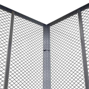 Metall Komposter für Gartenabfälle 800L Silber