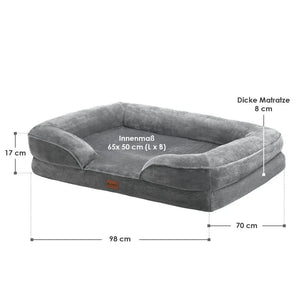 Hundebett Sheena L Orthopädisches Haustierbett Grau