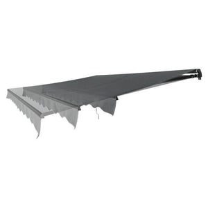Gelenkarmmarkise 350 x 300 cm mit Kurbel Grau