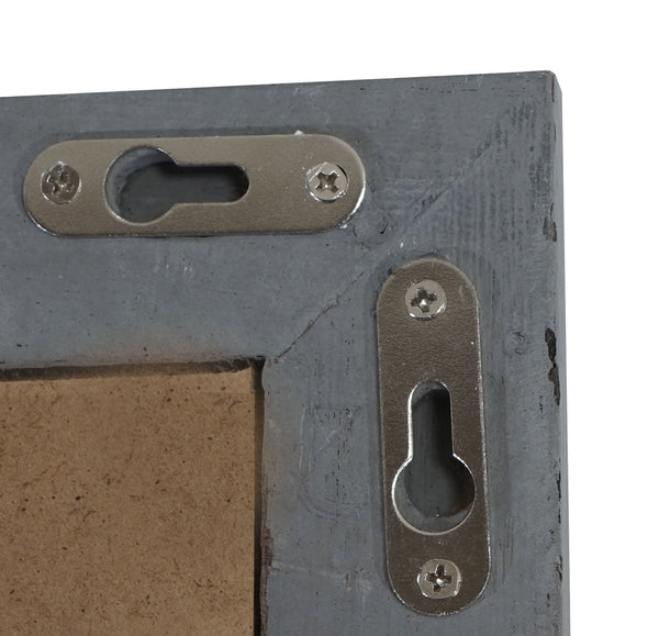 Bilderrahmen Fotorahmen Holz Shabby-Look Landhaus 21x26cm grau