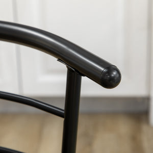 Bistro-Set 1 Tisch + 2 Stühle kompakt & modern Schwarz
