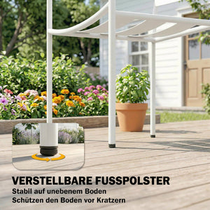 Bistroset Gartenmöbel Set mit Glastisch rostbeständig 3-teilig Metall