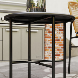 Bistroset Sitzgruppe Rattan für Garten Balkon 3-teilig gelb