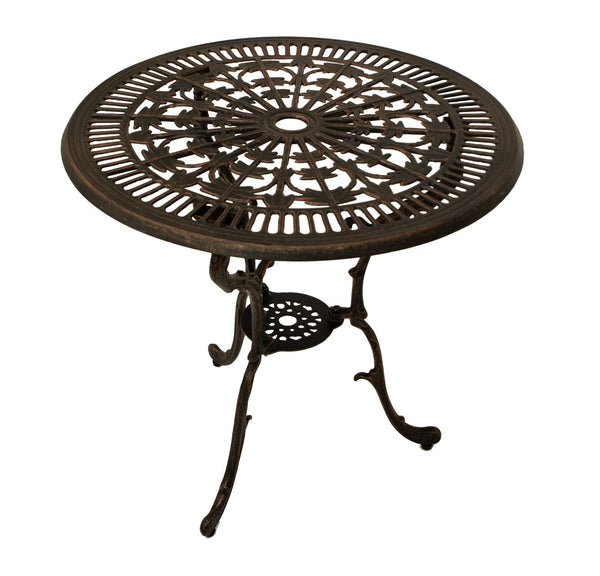 Bistroset LUGANO 3-teilig, Aluguss bronze antik