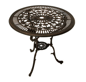 Bistroset Sitzgruppe LUGANO 5-teilig, Aluguss bronze antik