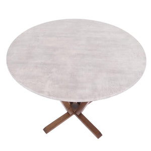 Bistrotisch Esstisch Massivholz HPL Laminat Ø92cm Beton-Optik